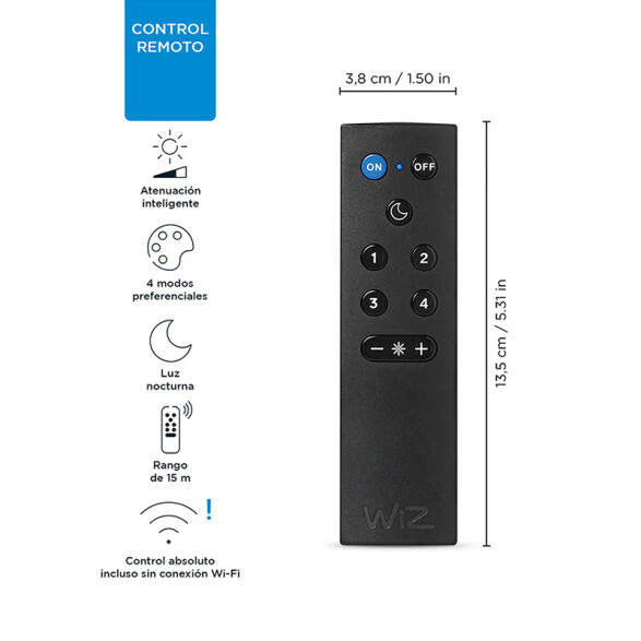 Control remoto para lámparas inteligentes WIZ L27412