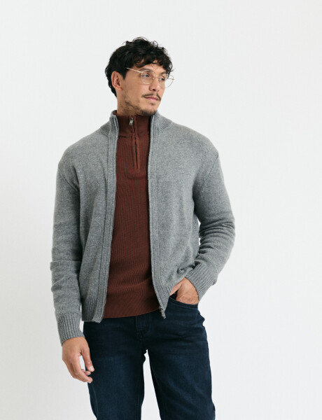 470751 CARDIGAN HARRY Gris Oscuro