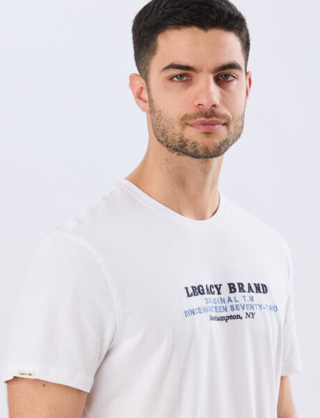 REMERA ESTAMPADA DE ALGODÓN Blanco