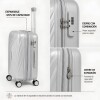 Valija Carry On Zenit Florencia Plateado