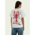 BLUSA MM FEM BRANCO/VERMELHO