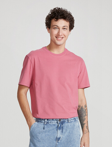 CAMISETA BÁSICA UNISSEX ROSA