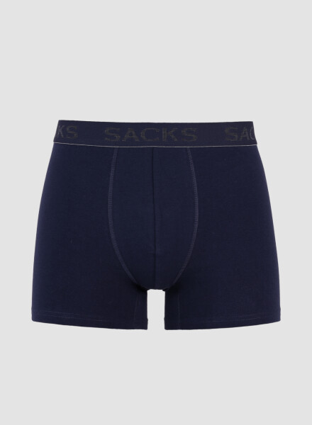 Boxer corto de algodón elastano Azul piedra