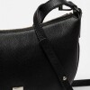 Cartera al Hombro Lua En Cuero Graneado Negro