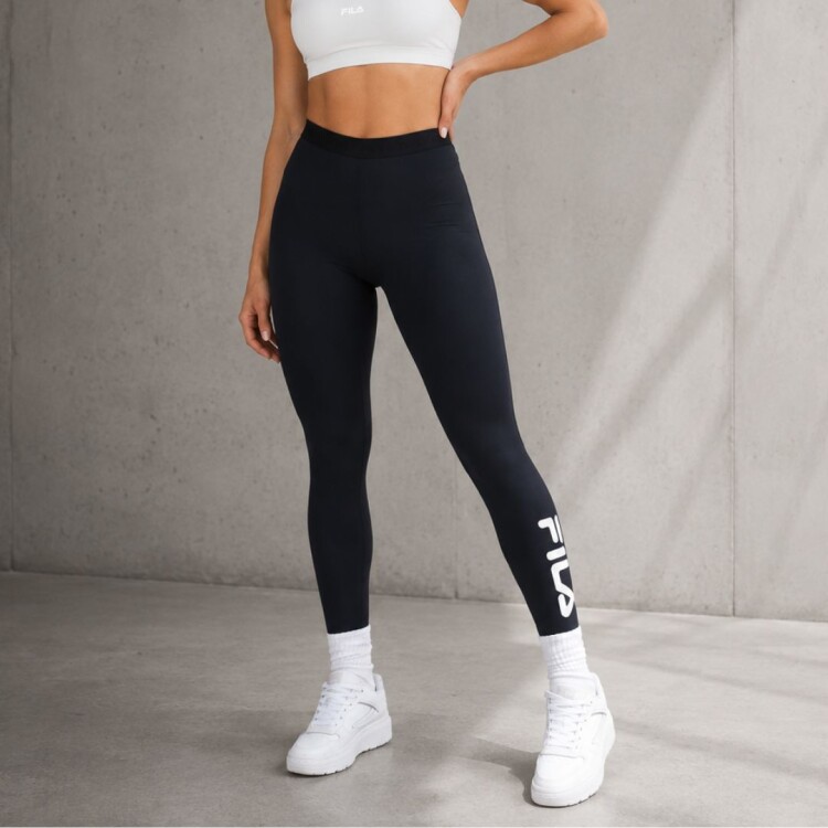 CALZA LARGA CON ELASTICO TIRO ALTO TRAIN ELASTIC V FILA NEGRO