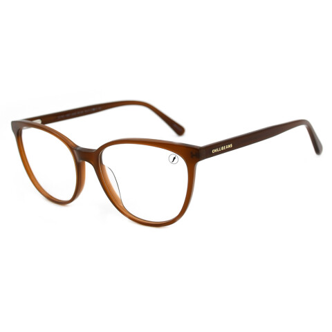Lentes De Vista P1 Sazonal Maes Agatado Mujer Marrón/Marrón