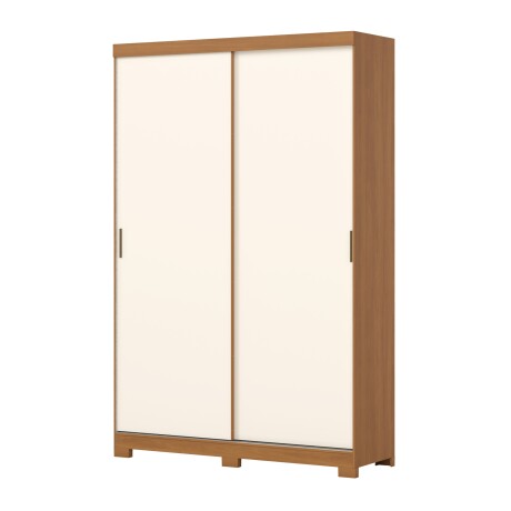 ROPERO LUCCA 2 PUERTAS 2 CAJONES INTERNOS GUARDARROPA CLOSET ARMARIO OFF WHITE