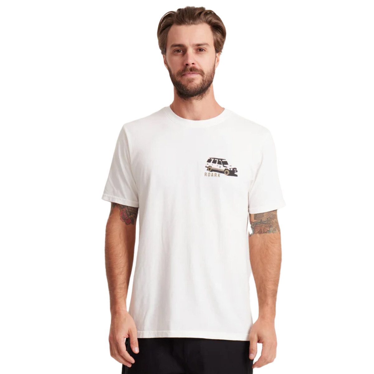 Remera Roark Expeditions Of The Obsessed - Blanco 
