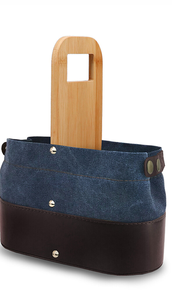 POSA TERMO MINOTAURO CANVAS AZUL CON CHOCOLATE