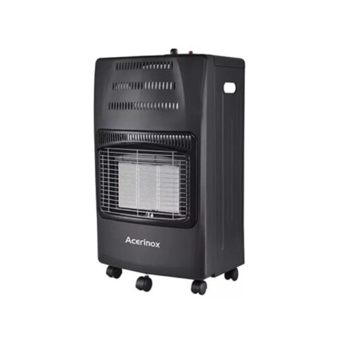 ESTUFA SUPERGAS ACERINOX CON VALVULA INCLUIDA Negro