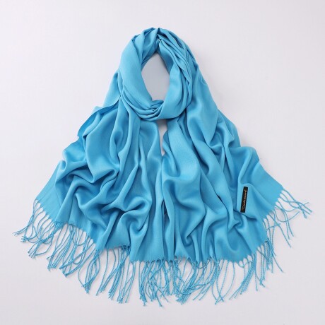 Chalina De Color Liso Celeste