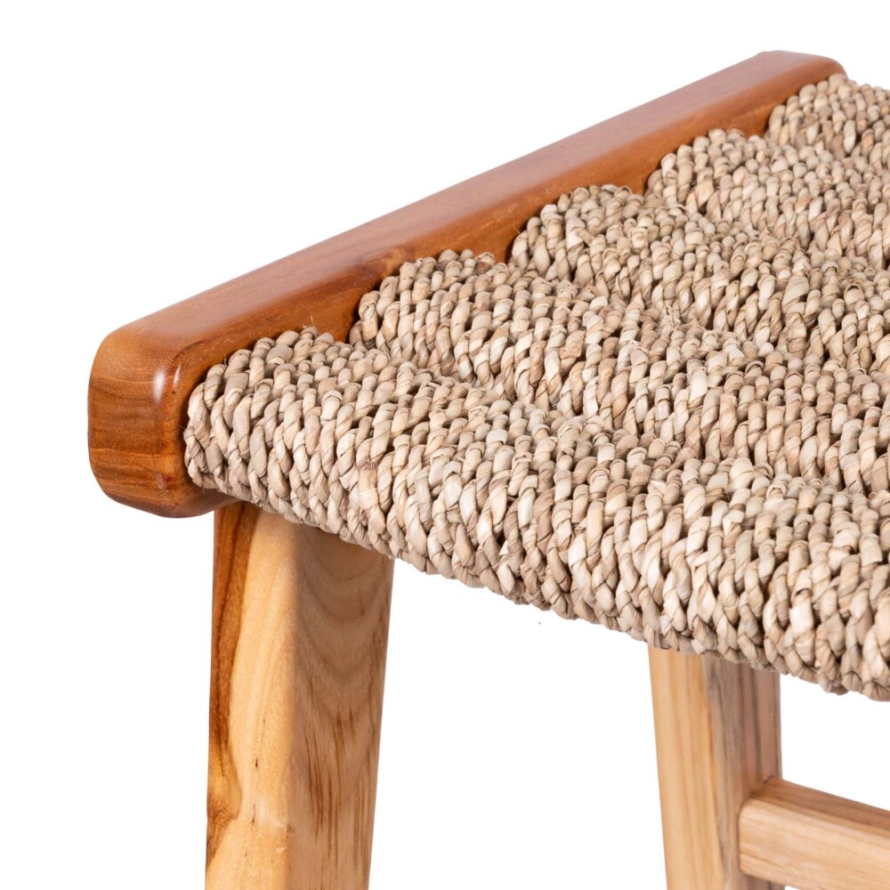 TABURETE SEAGRASS NATURAL/BEIGE MADERA 1