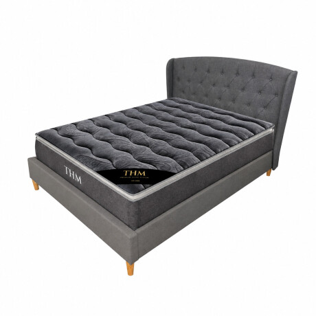 Sommier 2 Plazas HAMPTONS Hybrid Silver Con Respaldo Sommier 2 Plazas HAMPTONS Hybrid Silver Con Respaldo