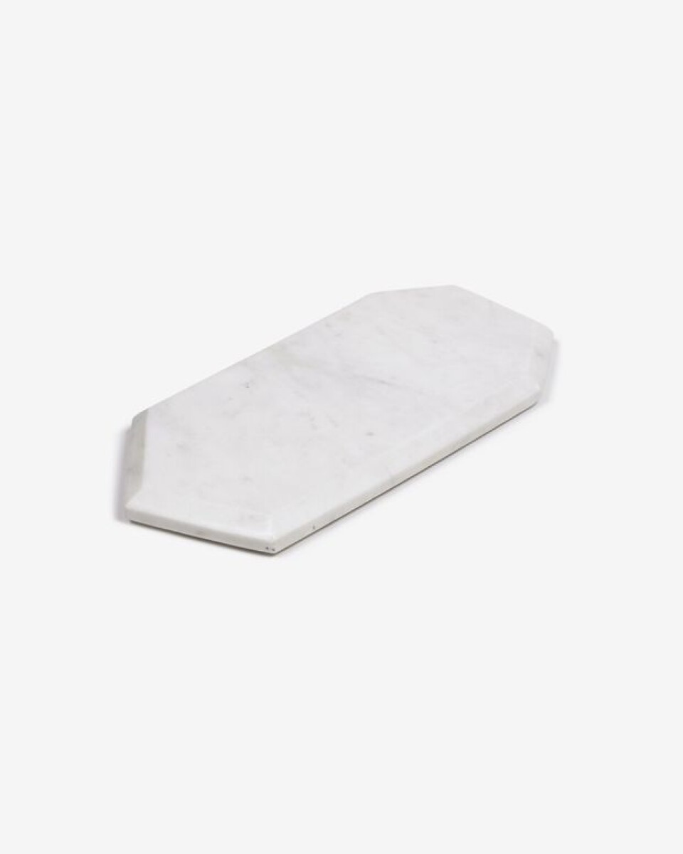 Tabla de servir Claria - rectangular de mármol blanco 