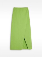 Falda Larga Con Cruzado verde