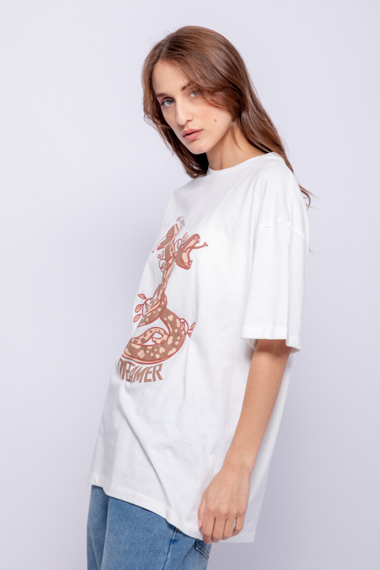 REMERA DREAMER SNAKE Blanco