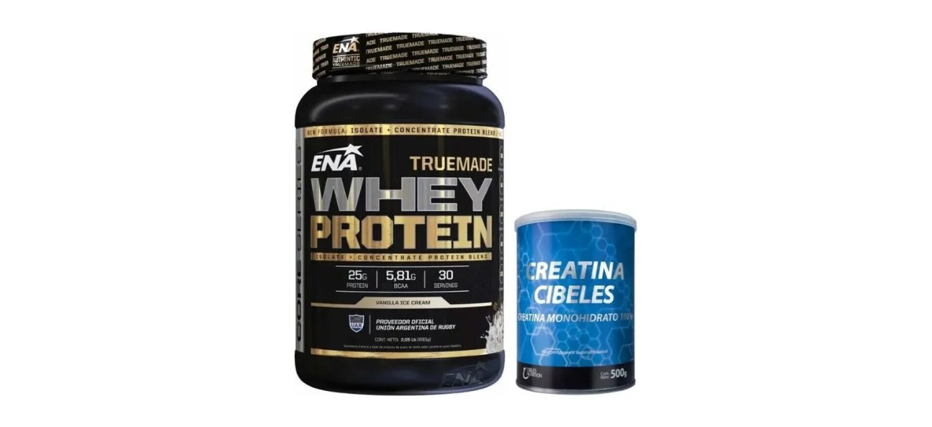 Combo Whey Ena 2lb +Creatina 500gs - Vainilla
