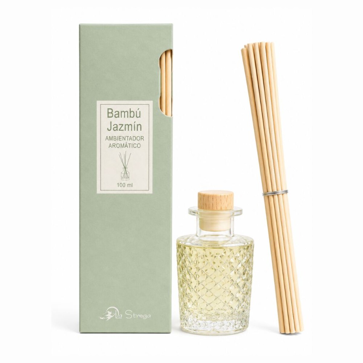 DIFUSOR AROMATICO LA STREGA 100 ML - Bambu/jazmin 