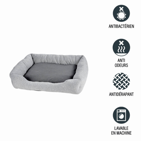 CAMA PARA MASCOTAS GRIS POLIESTER GRAPHENE