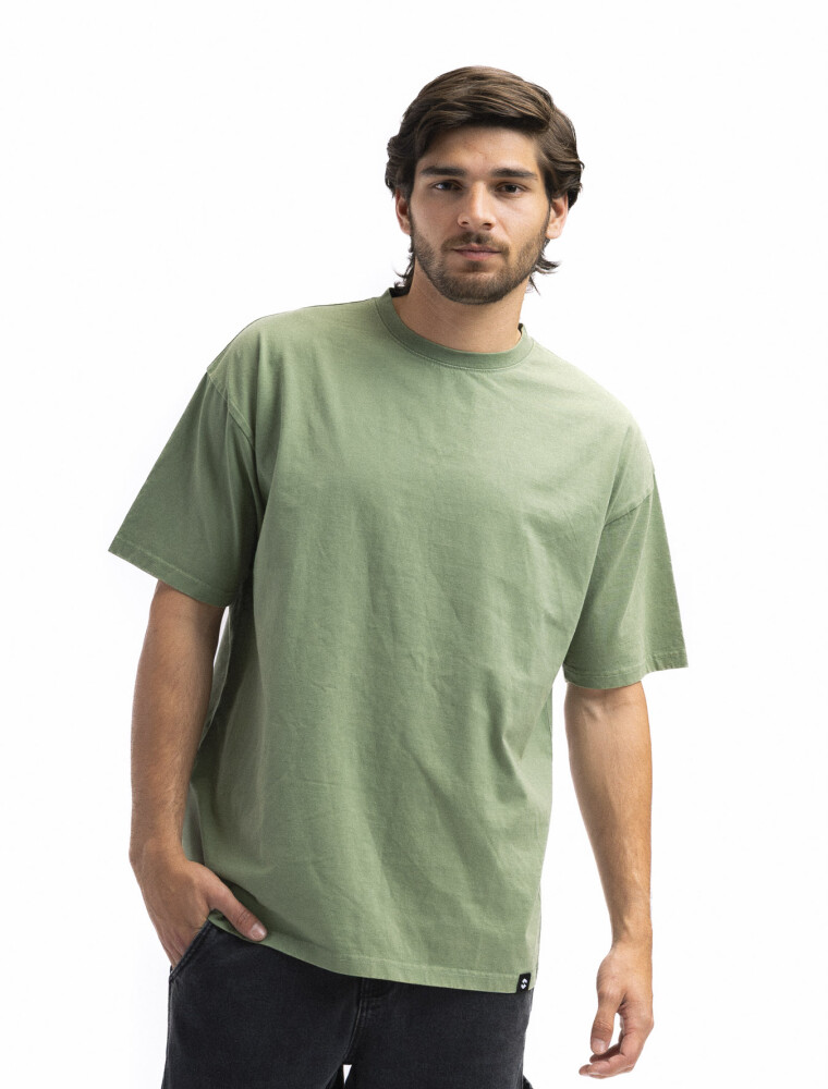 Remera Algodón Boston Scandinavian Verde