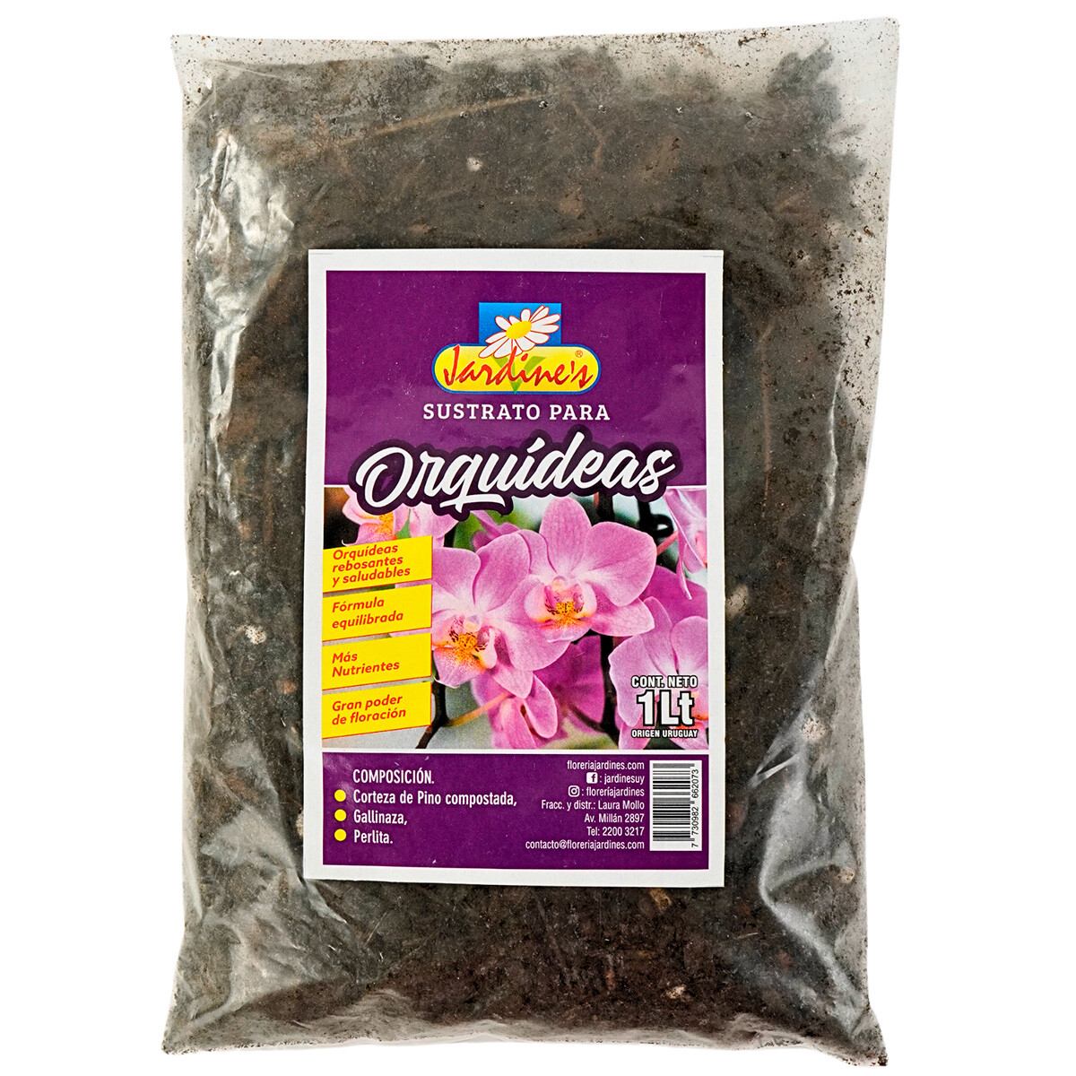 Sustrato para orquideas Jardines 1L 