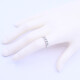 Anillo oro 18k blanco y brillantes engarce 4 puntas. Anillo oro 18k blanco y brillantes engarce 4 puntas.