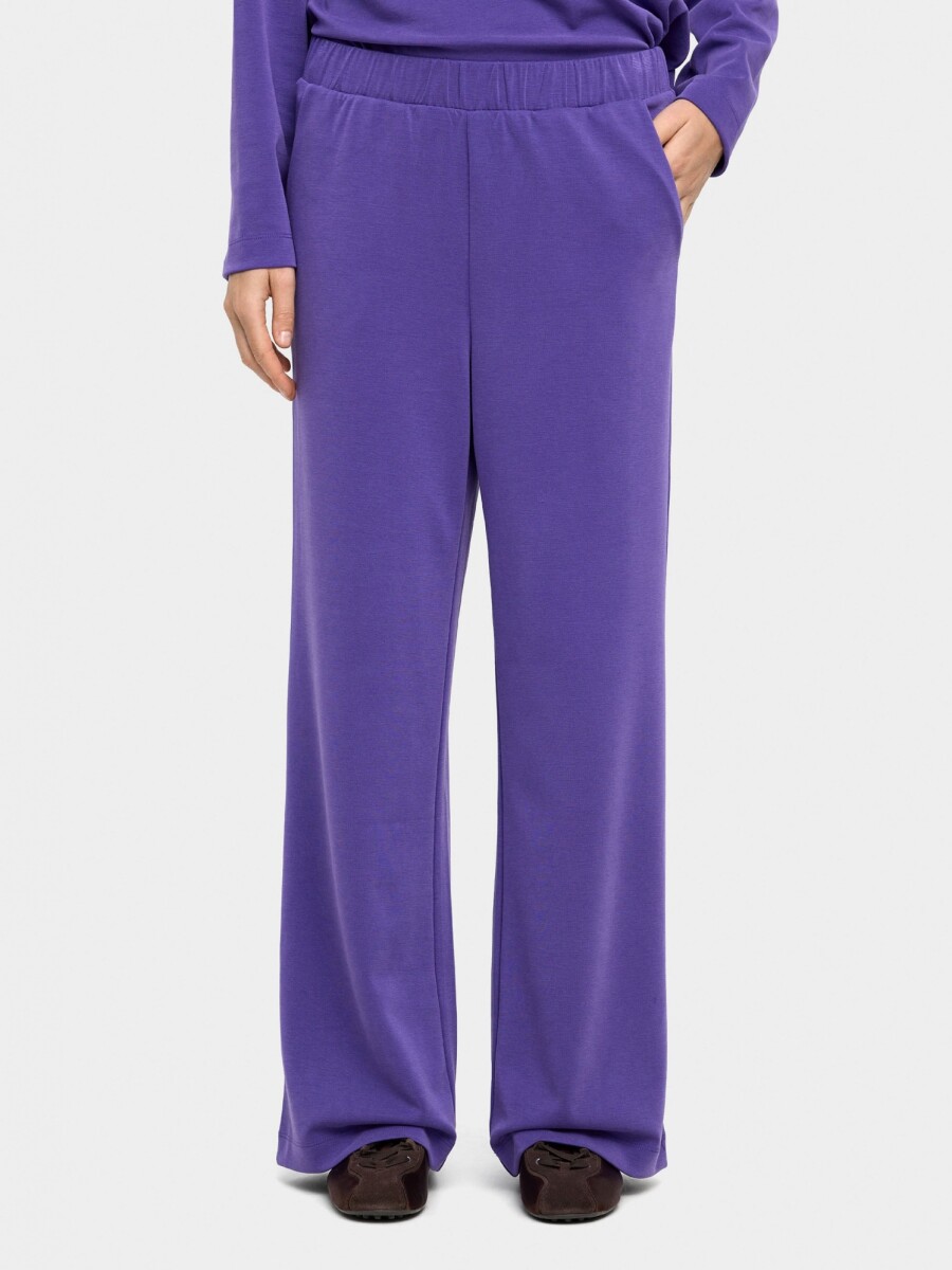 Pantalón Con Cintura Elástica Tacto Suave violeta
