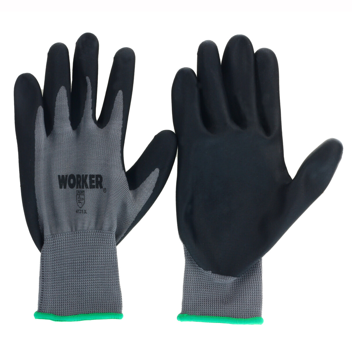 Guantes Unisex Worker Guante Mecanico Nitrilo - Negro 