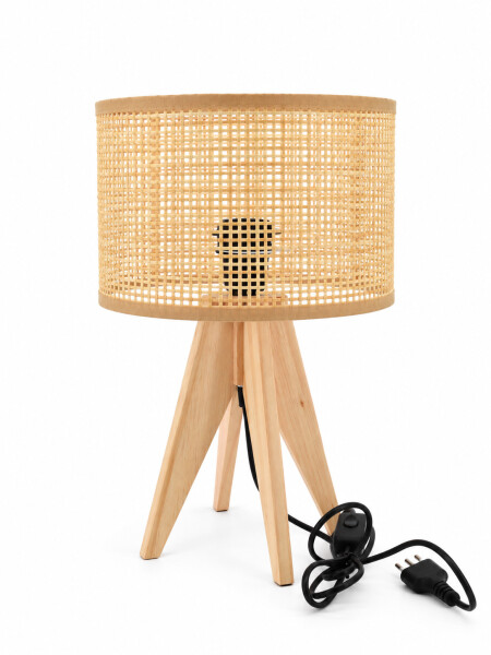 LAMPARA DE MESA TRIPODE BEIGE