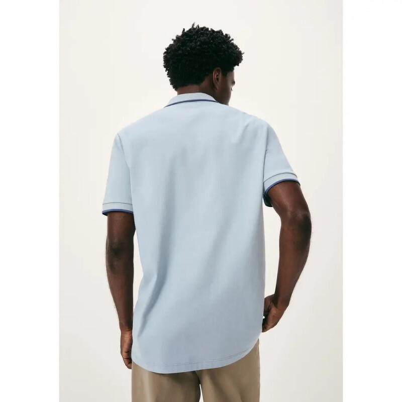 CAMISA POLO MM MASC AZUL CLARO