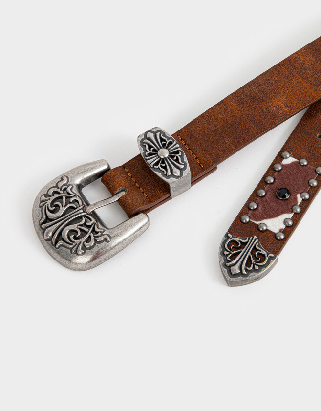 Cinturones y Fajas Cinturón Hebilla Metal - Marron Camel