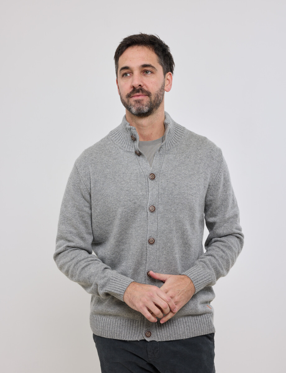 470301 CARDIGAN HARRY Gris Medio Melange