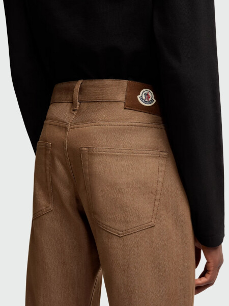 MONCLER - Vaqueros Rectos Beige