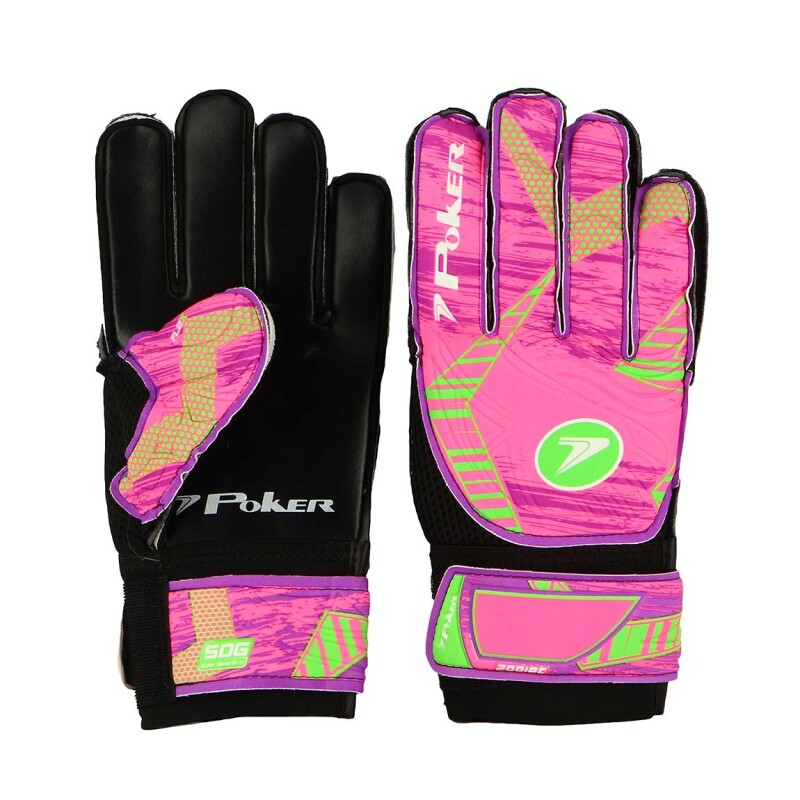 Poker Guante De Golero Semi Pro Multiterreno Zodiac Fucsia-negro