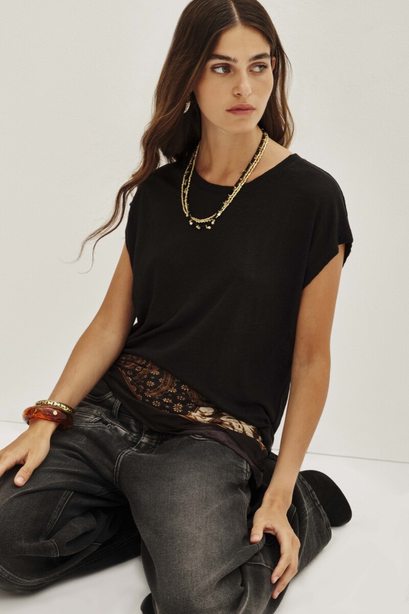 Remera Bolodenca Basic Negro