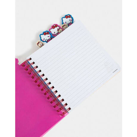Cuaderno Cuadrado Hello Kitty Kawaii Combinacion Multicolor