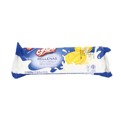 Galletas Rellenas De Vainilla Sin Gluten Smams Galleta Rellena Vainilla S/g