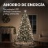 100 Luces Navidad Led 9 Metros Cable Cristal Guia Con Modos Variante Fria