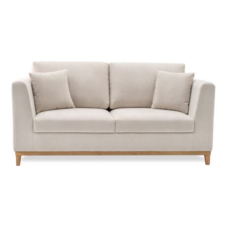 Sofá Belfast - Tela Microfibra - 2 cuerpos 2203 (Beige)