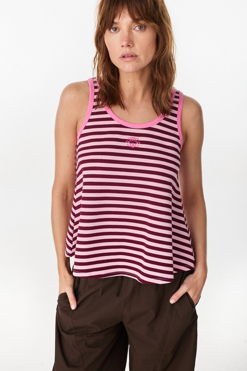Musculosa Remy Rosa/Bordeaux