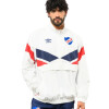 Buzo Medio Cierre Umbro Frostbite Hombre NU143108 Blanco-rojo