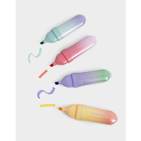 Resaltadores Gradiente Combinacion Multicolor