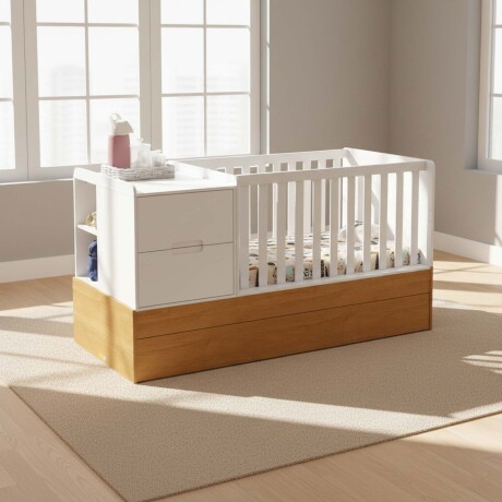CUNA CONVERTIBLE CUNAS MDF-Y-MADERA BLANCO CAMA TUTTO