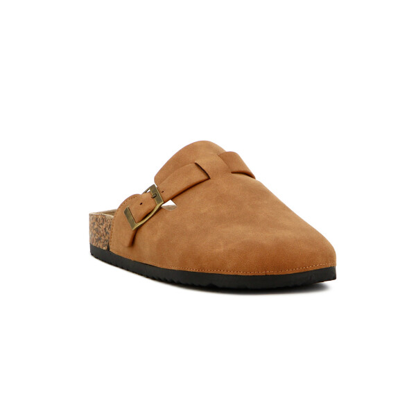 Zuecos Casual Mujer Darkness Camel