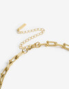 Collares Cortos Metal Collar Corto De Acero - Dorado