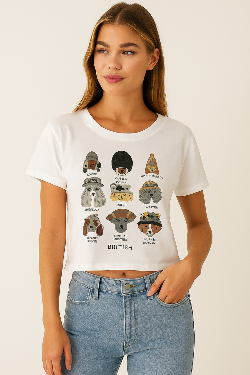 Remera Houndas - Estampado 10 