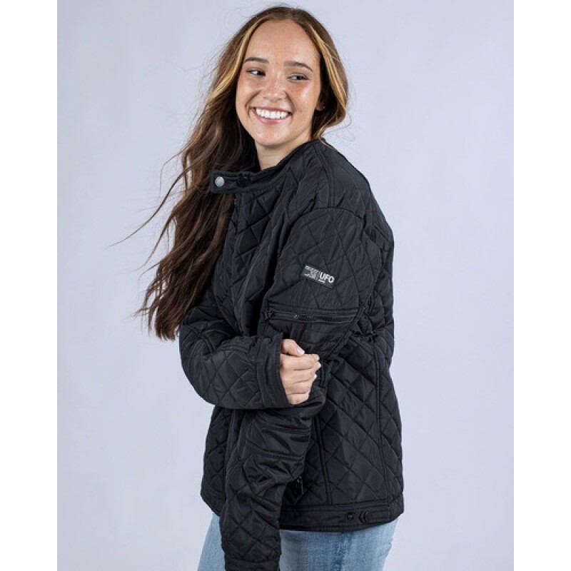 Campera de nylon para dama UFO Holland Negra Campera de nylon para dama UFO Holland Negra