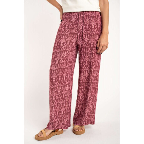 Pantal0n Algod0n Estampado Rosa