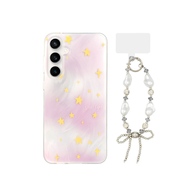 Protector para Samsung Galaxy S23 FE estrellas con correa Protector Para Samsung Galaxy S23 Fe Estrellas Con Correa