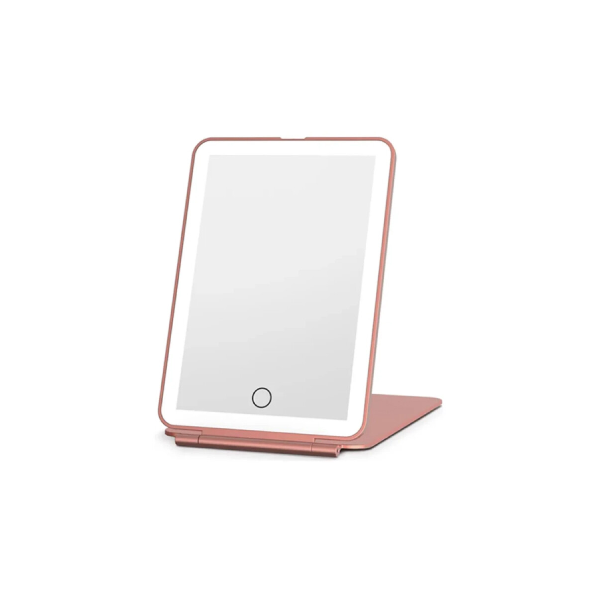 Espejo plegable con luz led - Rosa 
